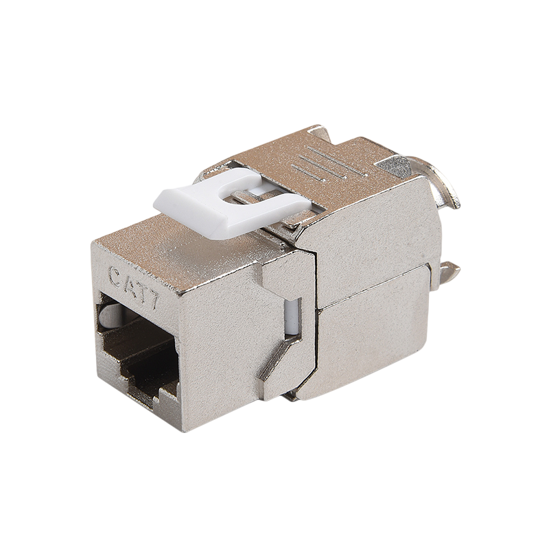 SMT-1061T8C7-FTP 180 graders skärmad Cat7 Toolless Keystone Jack