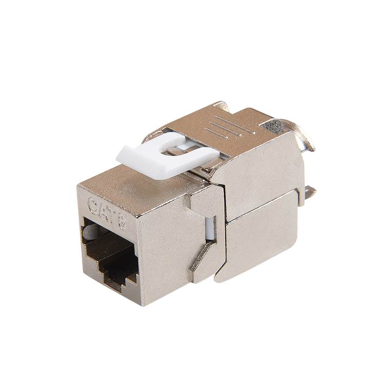 SMT-1061T8C8-FTP 180 graders skärmad Cat8 Toolless Keystone Jack