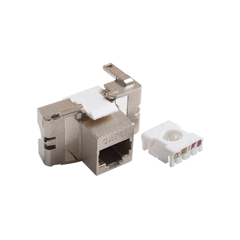 SMT-1038T8C6A-FTP 180 graders skärmad Toolless Keystone Jack Short Body